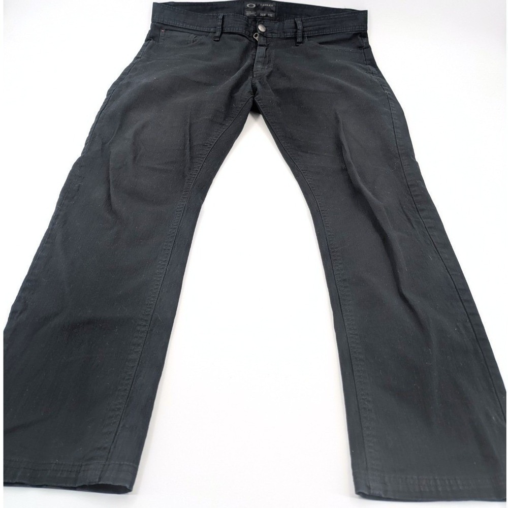 Vintage Oakley Technical Utility Pants 36x32 Black Denim Industrial Y2K Gorpcore